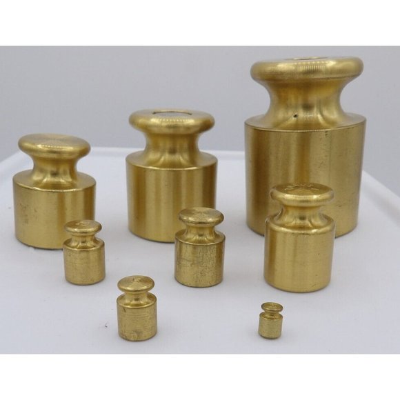 Brass Weights Set of 8 1g 5g 10g 20g 50g 100g 200g 500gOHAUS Scale Calibration